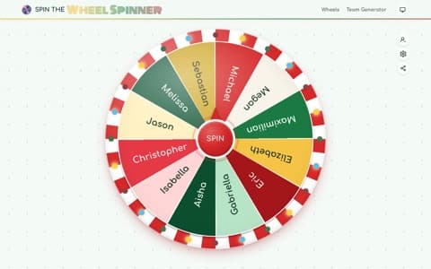 Christmas Wheel in the Jingle Wheels theme