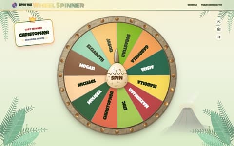 Dinosaur Wheel in the Spinosaurus theme