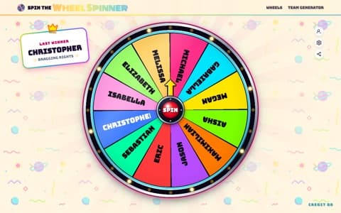 Pokémon Wheel in the Spinsert Coin theme